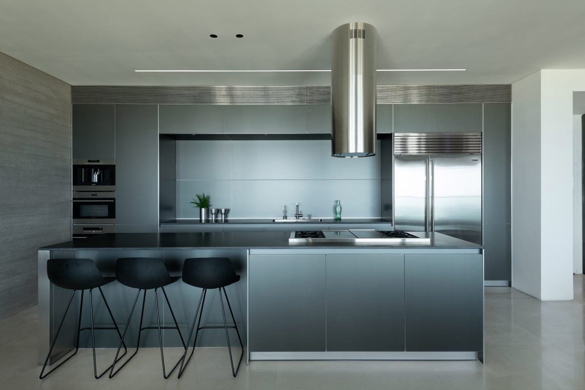 White City Apartment עיצוב תאורת המטבח על ידי קמחי תאורה